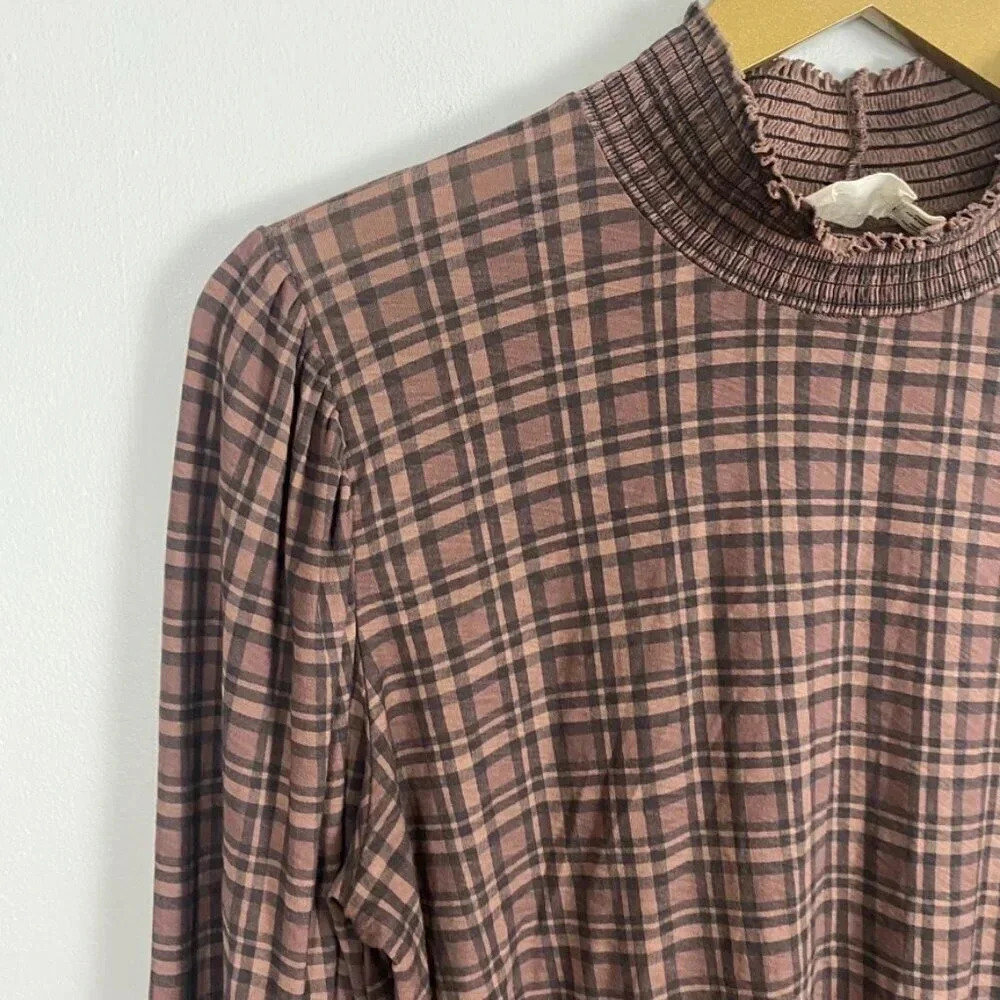 Nation LTD Plaid Puff Sleeve Top - Picture 4 of 14
